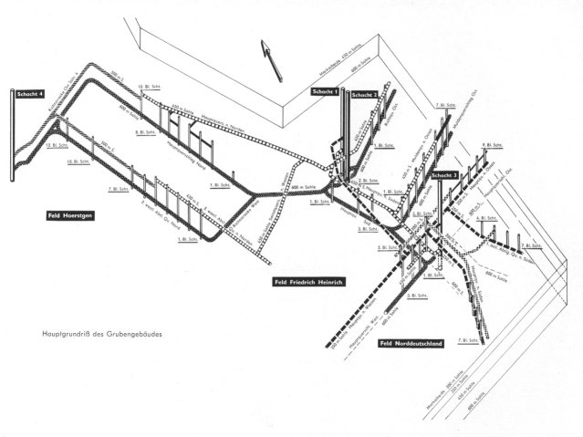 The underground map of Friedrich Heinrich colliery !