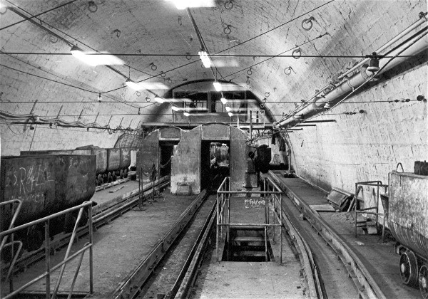 Where the mine cars are emptied !